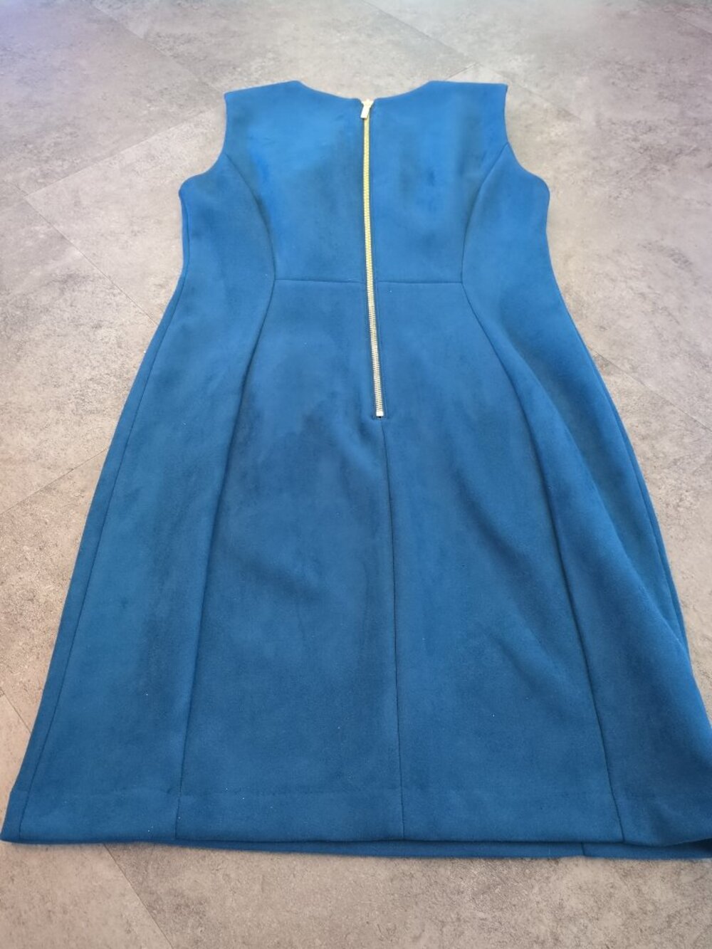 Calvin Klein Sheath Dress Teal Sleeveless